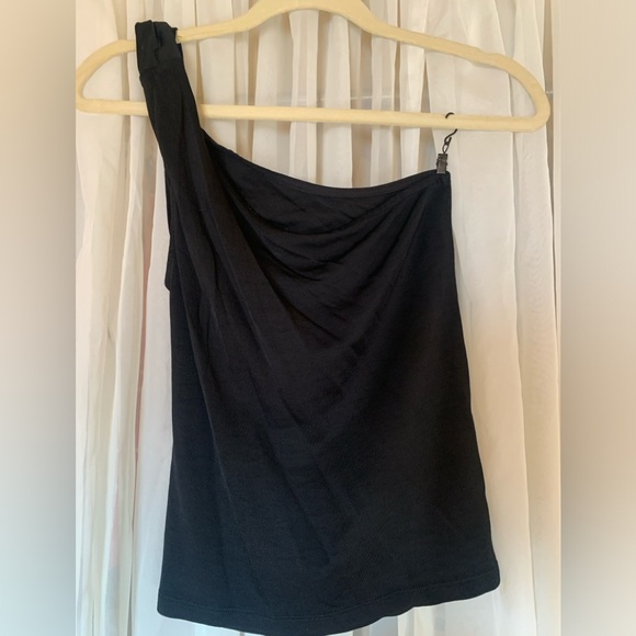 Zara black one shoulder top , medium - Picture 1 of 3